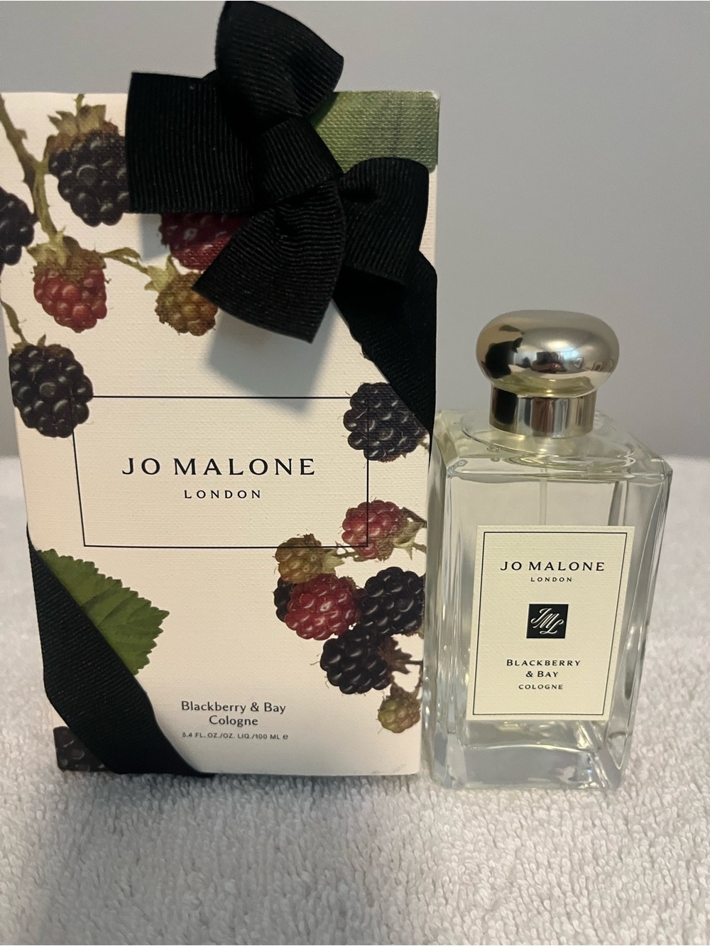 NWT Jo Malone Blackberry & Bay Cologne - Black, Green, Cream Brand New 100 ml